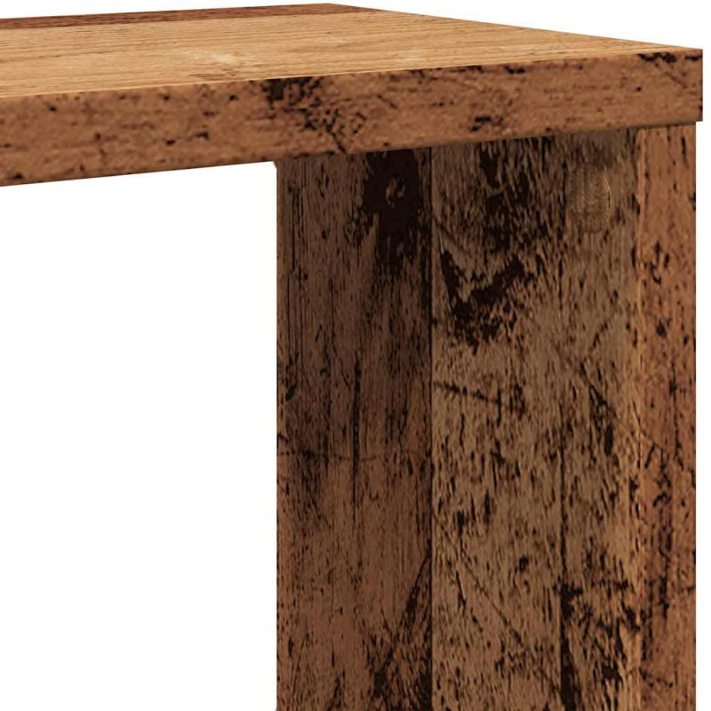 Półki ścienne kostki, 2 szt., stare drewno, 60x15x23 cm