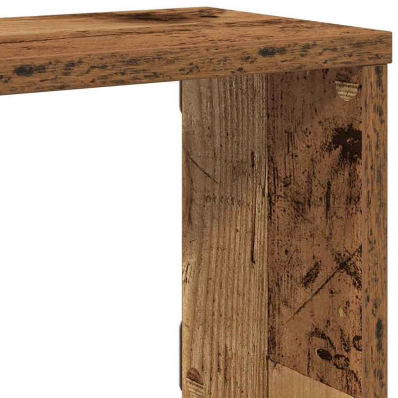 Półki ścienne kostki, 4 szt., stare drewno, 60x15x23 cm