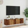 Ścienna szafka TV, stare drewno, 120x30x30 cm