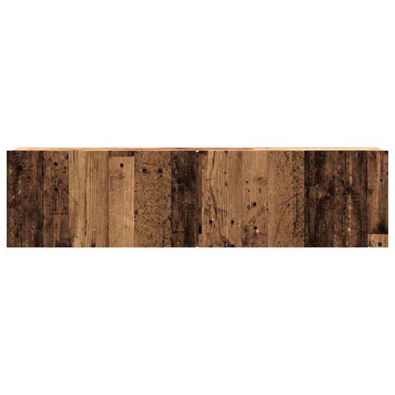 Ścienna szafka TV, stare drewno, 120x30x30 cm