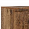 Szafka pod TV z oświetleniem LED, stare drewno, 140x40x35,5 cm