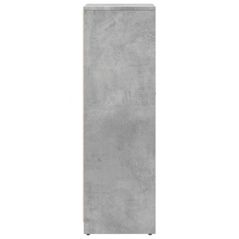 Szafka łazienkowa, szarość betonu, 30x30x95 cm, płyta wiórowa
