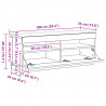 Szafka pod TV z oświetleniem LED, stare drewno, 100x35x40 cm