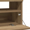 Szafka pod TV z oświetleniem LED, dąb artisan, 100x35x40 cm