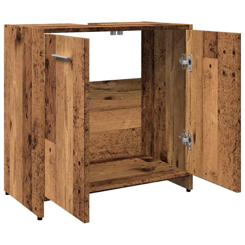 Szafka pod umywalkę, stare drewno, 60x33x60 cm