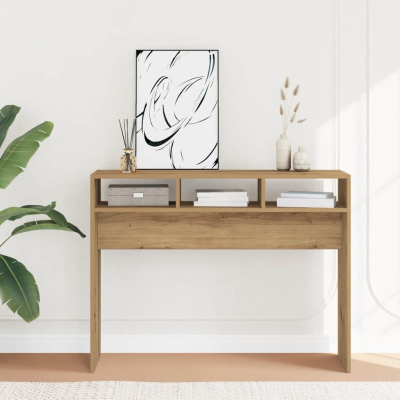 Stolik konsolowy, dąb artisan, 105x30x80 cm