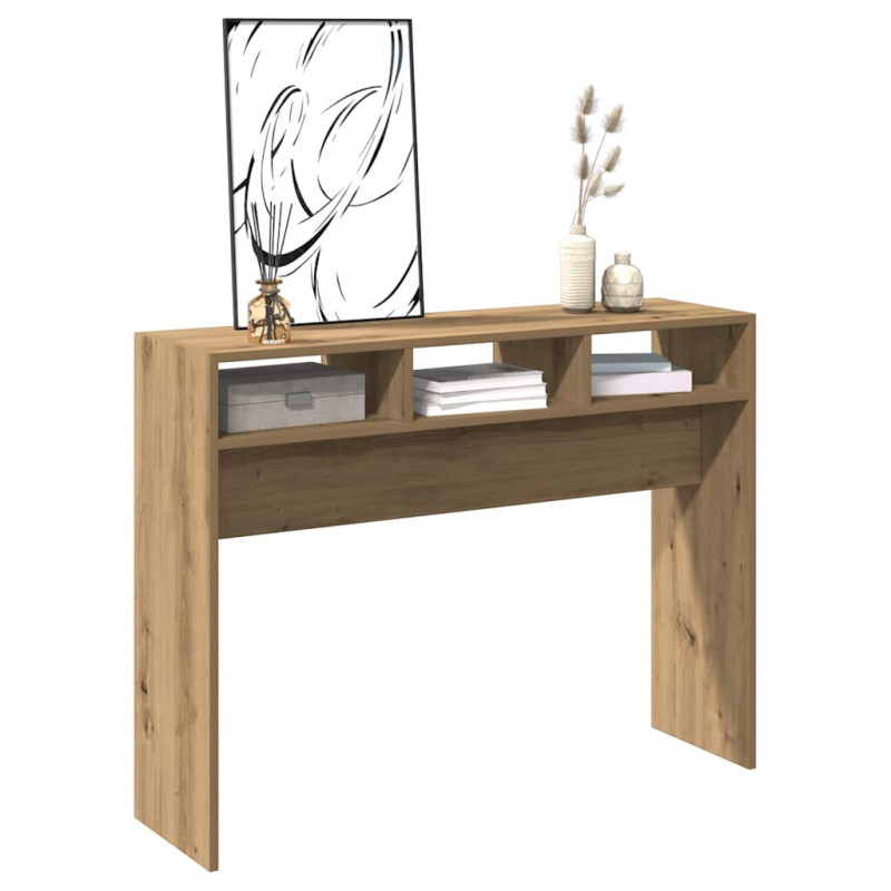 Stolik konsolowy, dąb artisan, 105x30x80 cm