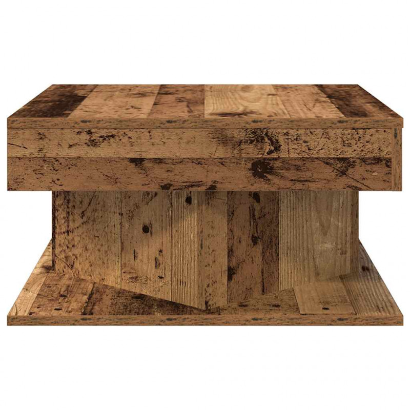 Stolik kawowy, stare drewno, 55x55x30 cm