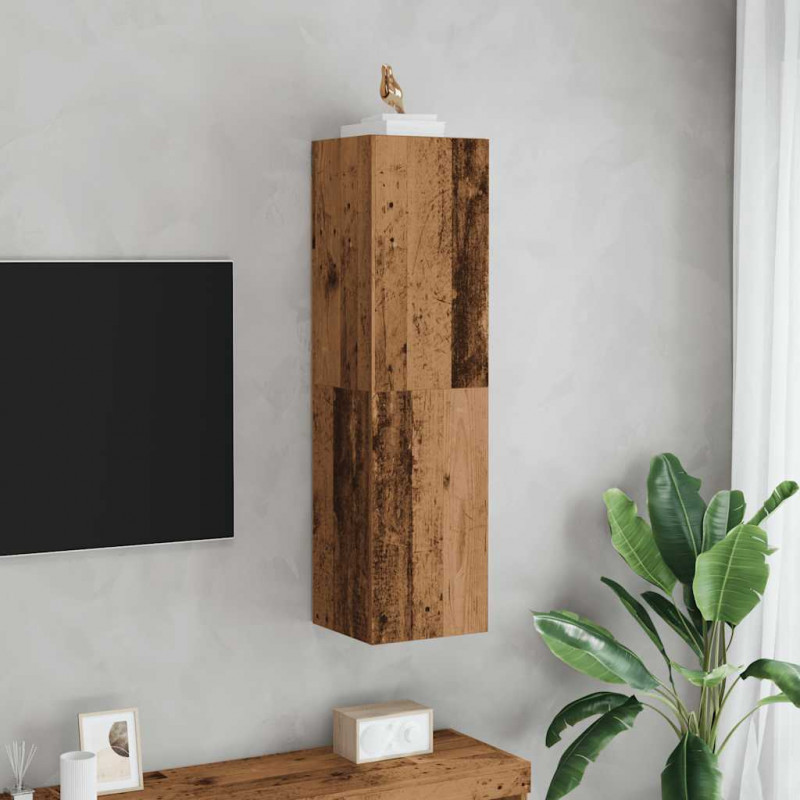 Szafka TV, stare drewno, 30,5x30x110 cm, płyta wiórowa