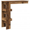Ścienny stolik barowy, stare drewno, 102x45x103,5 cm