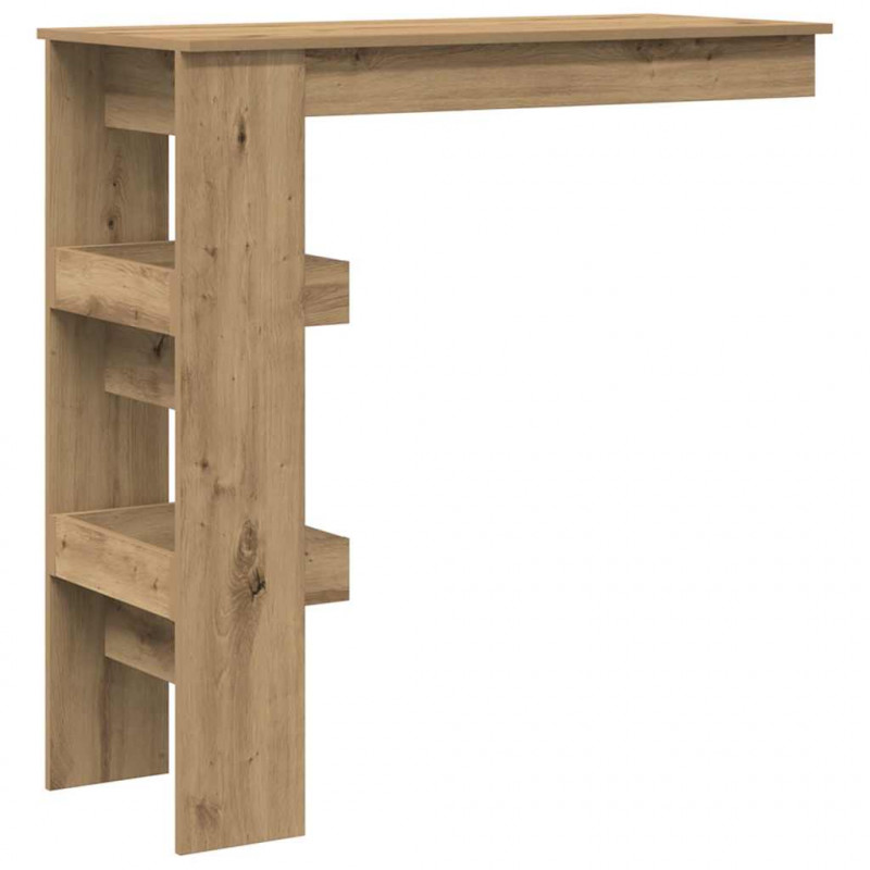 Ścienny stolik barowy, dąb artisan, 102x45x103,5 cm