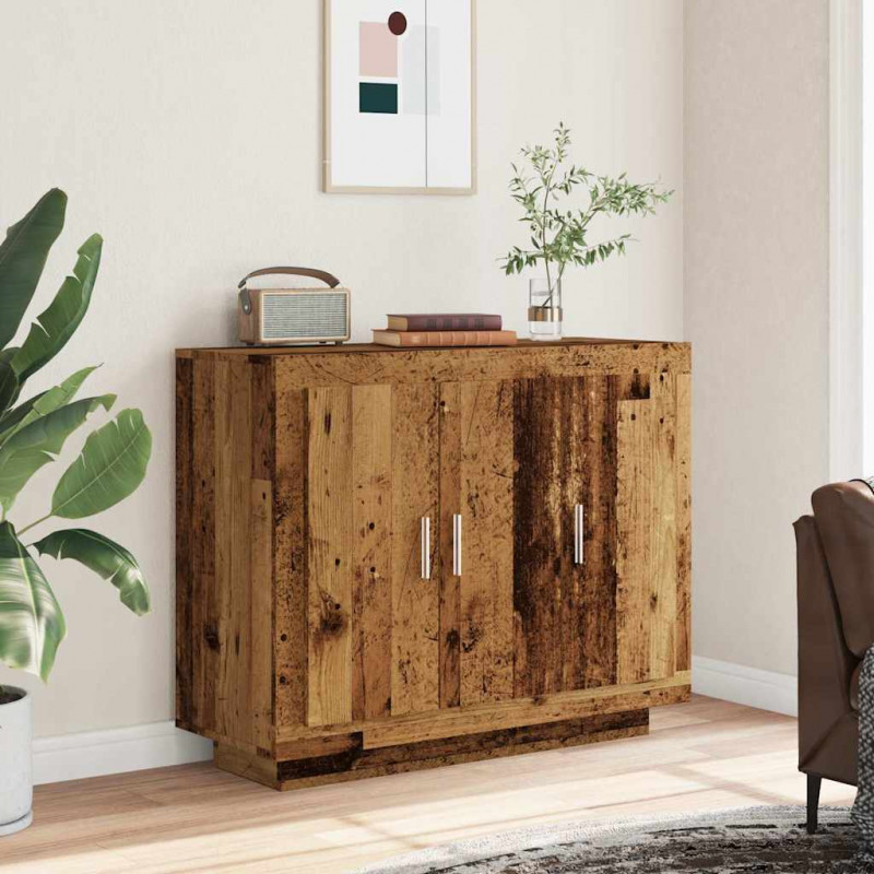 Komoda, stare drewno, 92x35x75 cm, materiał drewnopochodny