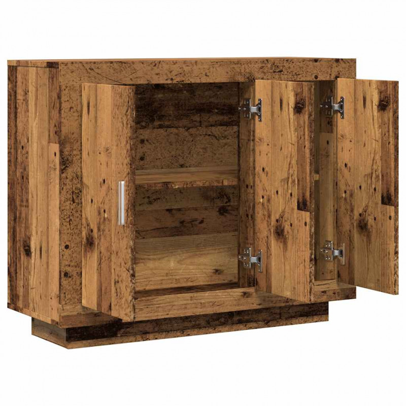 Komoda, stare drewno, 92x35x75 cm, materiał drewnopochodny