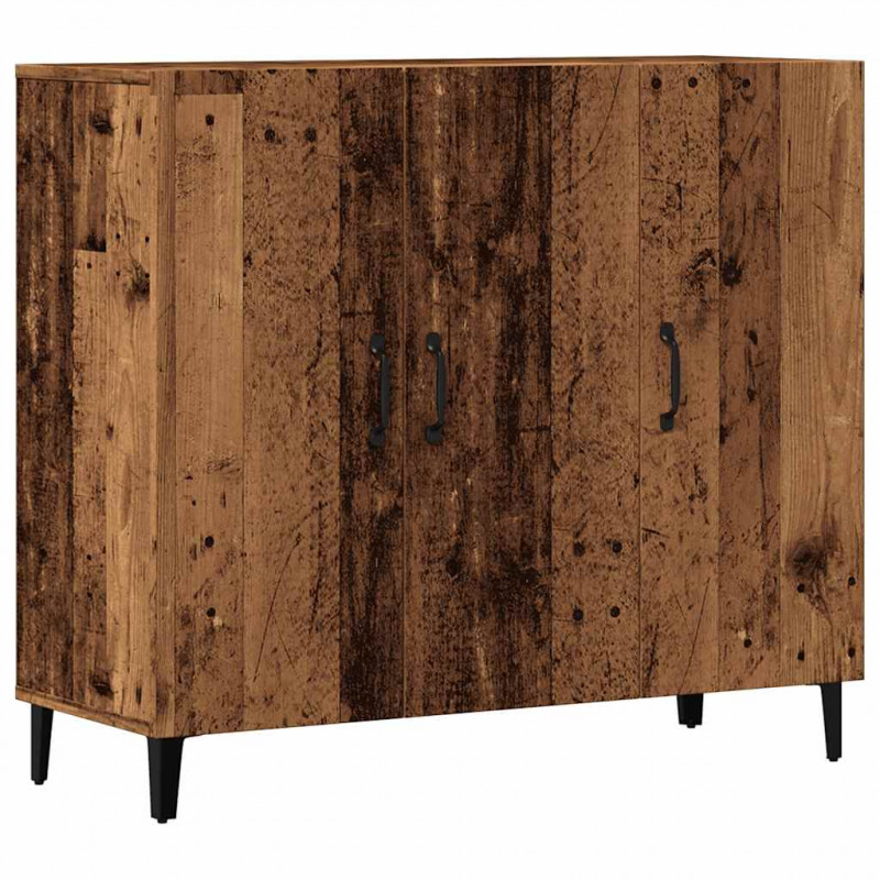 Szafka, stare drewno, 90x34x80 cm, materiał drewnopochodny