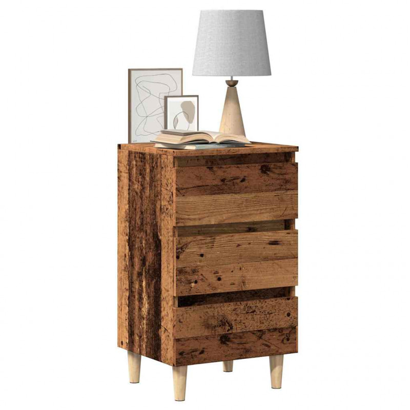 Szafka nocna, stare drewno, 40x35x69 cm
