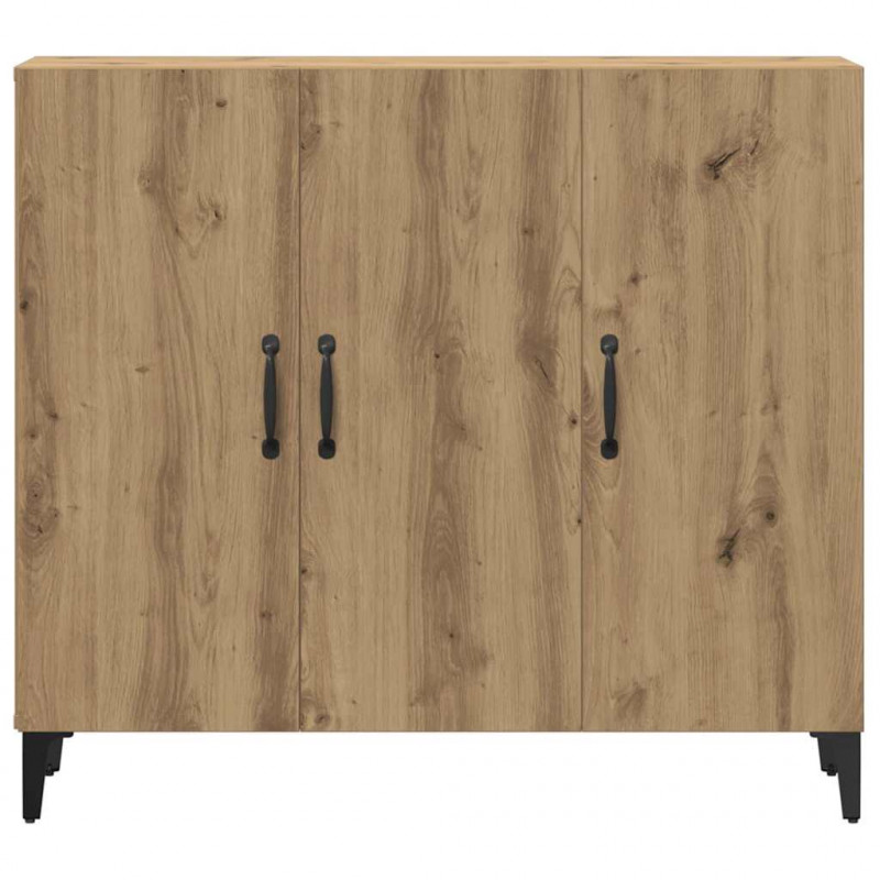 Szafka, dąb artisan, 90x34x80 cm, materiał drewnopochodny