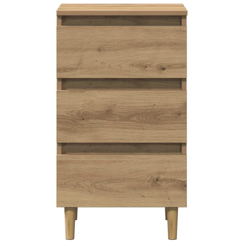 Szafka nocna, dąb artisan, 40x35x69 cm, materiał drewnopochodny