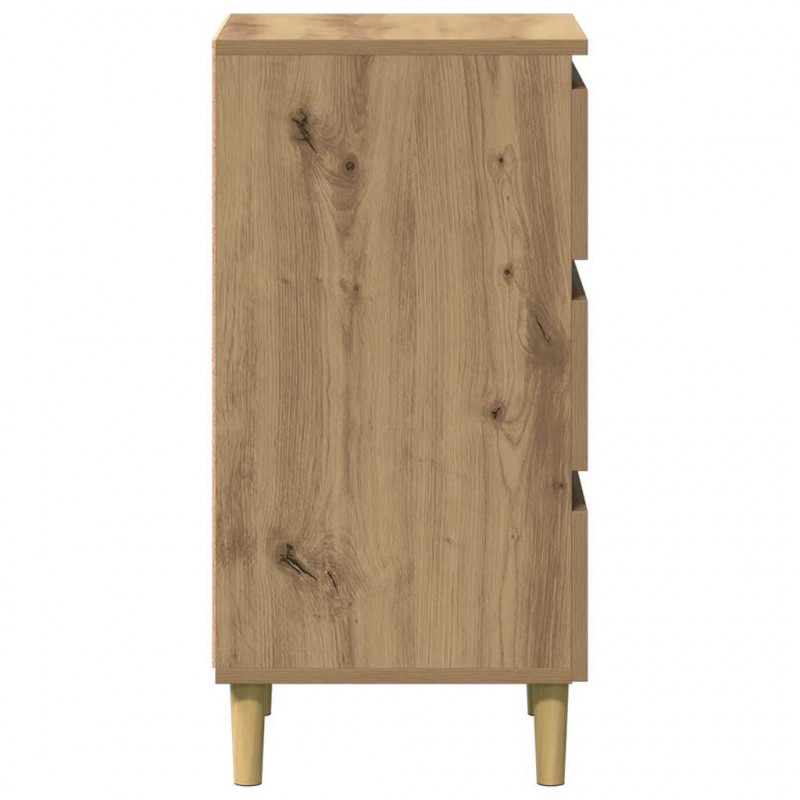 Szafka nocna, dąb artisan, 40x35x69 cm, materiał drewnopochodny
