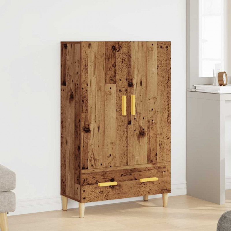 Kredens, stare drewno, 70x31x115 cm, materiał drewnopochodny
