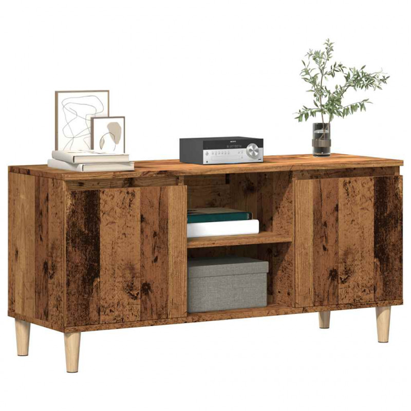 Szafka pod TV, stare drewno, 102x35x50 cm