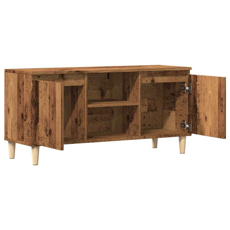 Szafka pod TV, stare drewno, 102x35x50 cm