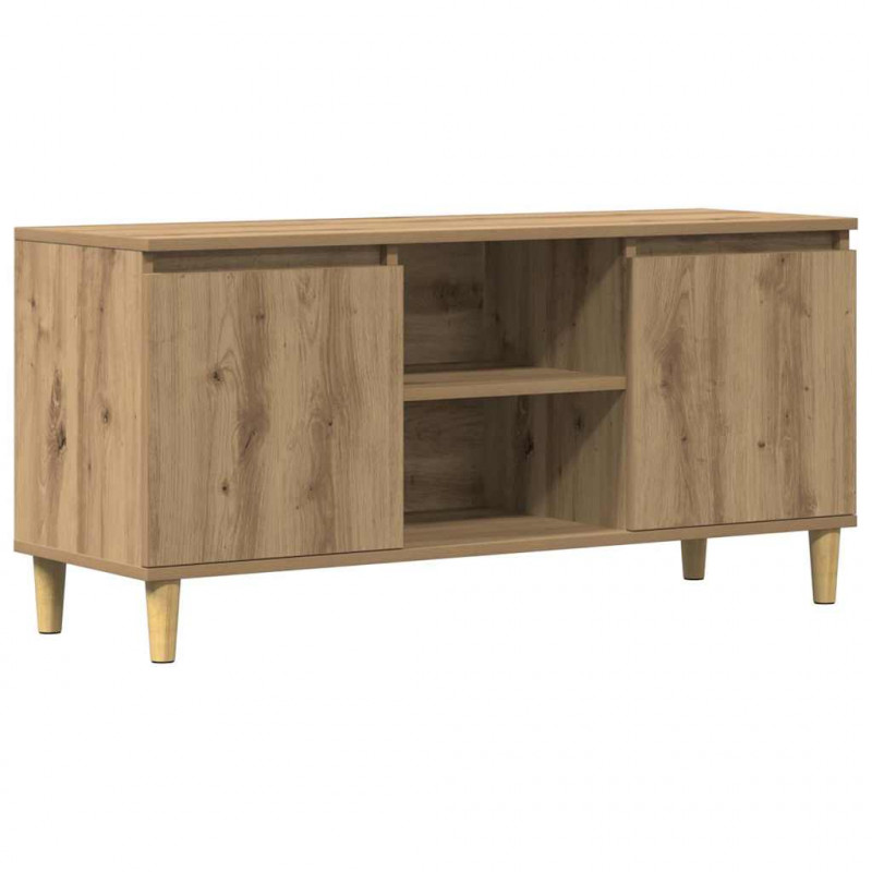 Szafka TV, dąb artisan, 102x35x50 cm, materiał drewnopochodny