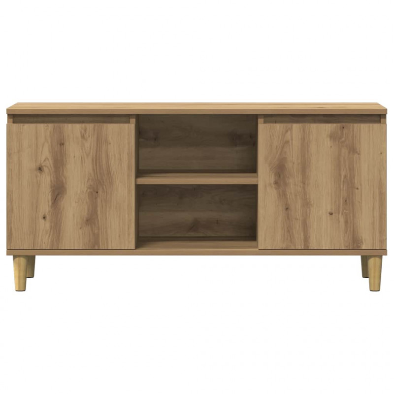 Szafka TV, dąb artisan, 102x35x50 cm, materiał drewnopochodny