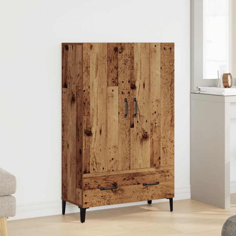 Kredens, stare drewno, 70x31x115 cm, materiał drewnopochodny