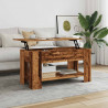 Stolik kawowy Stare drewno 101x49x52 cm Drewno klejone