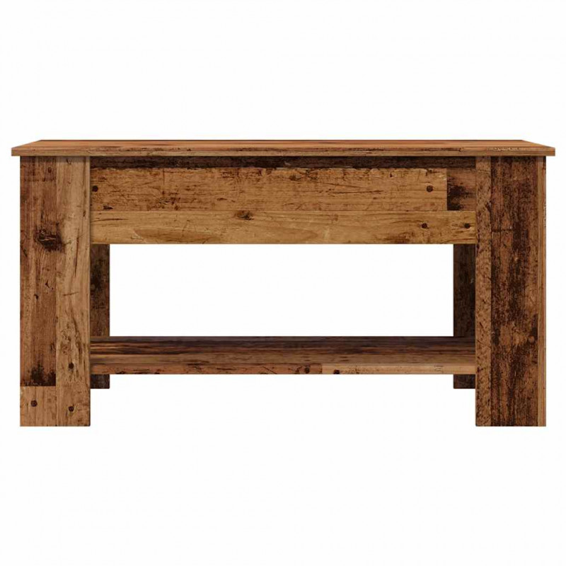 Stolik kawowy Stare drewno 101x49x52 cm Drewno klejone