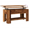 Stolik kawowy Stare drewno 101x49x52 cm Drewno klejone