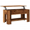 Stolik kawowy Stare drewno 101x49x52 cm Drewno klejone