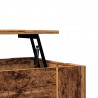 Stolik kawowy Stare drewno 101x49x52 cm Drewno klejone