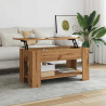 Stolik kawowy Artisan Oak 101x49x52 cm Drewno klejone
