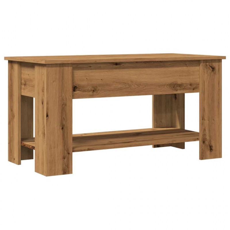 Stolik kawowy Artisan Oak 101x49x52 cm Drewno klejone