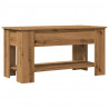 Stolik kawowy Artisan Oak 101x49x52 cm Drewno klejone