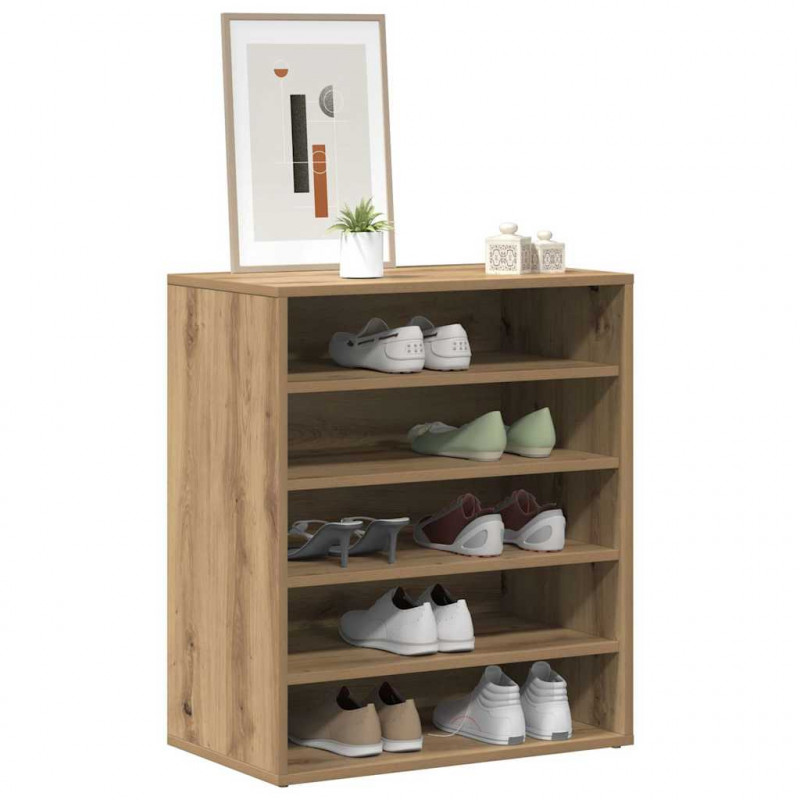 Szafka na buty, dąb artisan 60x35x70 cm materiał drewnopochodny