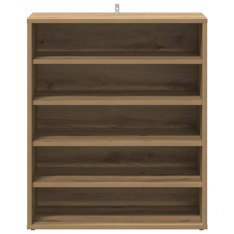 Szafka na buty, dąb artisan 60x35x70 cm materiał drewnopochodny