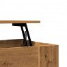 Stolik kawowy Artisan Oak 101x49x52 cm Drewno klejone