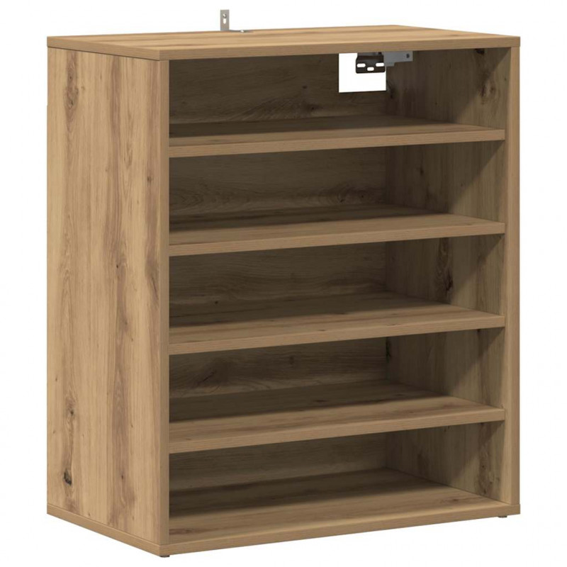 Szafka na buty, dąb artisan 60x35x70 cm materiał drewnopochodny