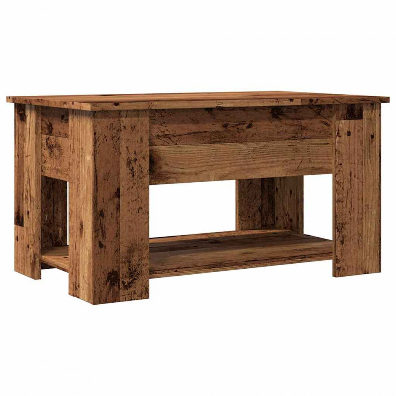 Stolik kawowy Stare drewno 79x49x41 cm Drewno klejone