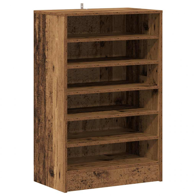 Szafka na buty, stare drewno, 60x35x92 cm
