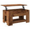 Stolik kawowy Stare drewno 79x49x41 cm Drewno klejone
