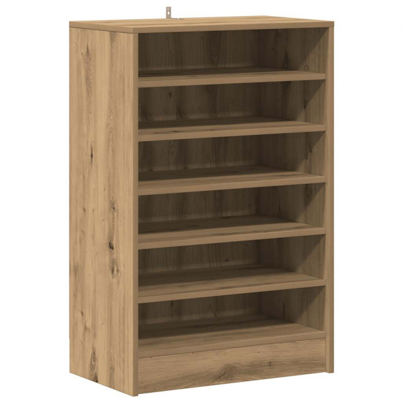 Szafka na buty, dąb artisan 60x35x92 cm materiał drewnopochodny