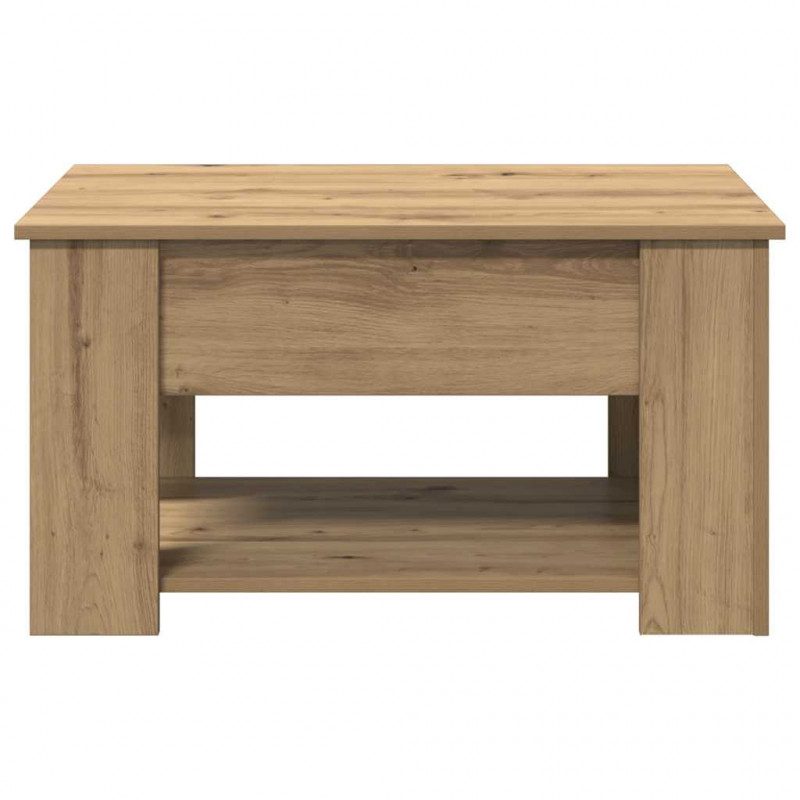 Stolik kawowy dąb artisan 79x49x41 cm Drewno klejone