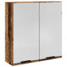 Szafka łazienkowa z lustrem, stare drewno, 64x20x66,5 cm