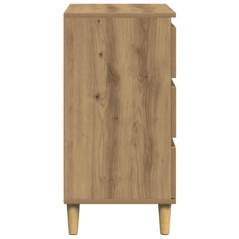 Komoda, dąb artisan, 60x35x70 cm, materiał drewnopochodny