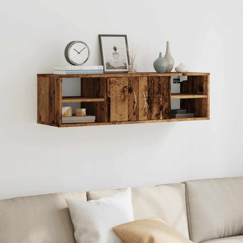 Szafka wisząca, stare drewno, 101x30x29 cm