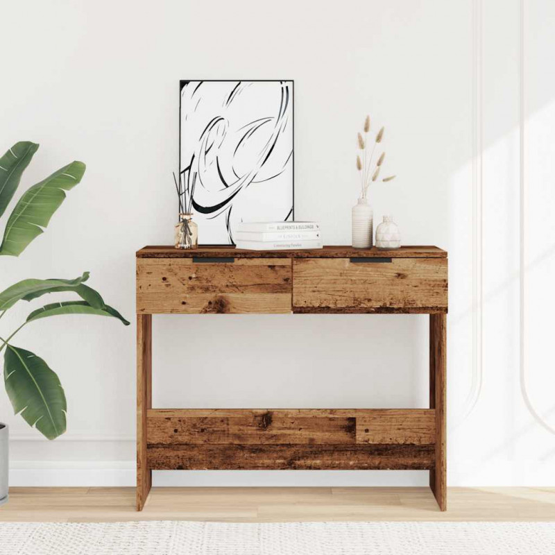 Stolik konsolowy, stare drewno, 90x36x75 cm