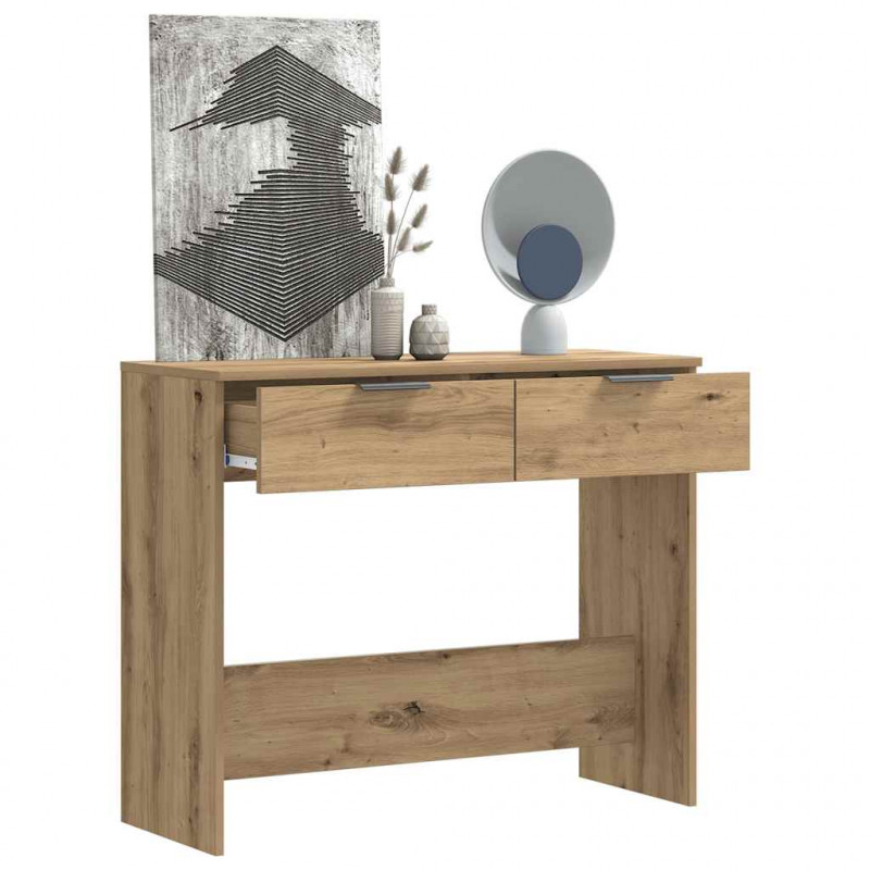 Stolik konsolowy, dab artisan, 90x36x75 cm